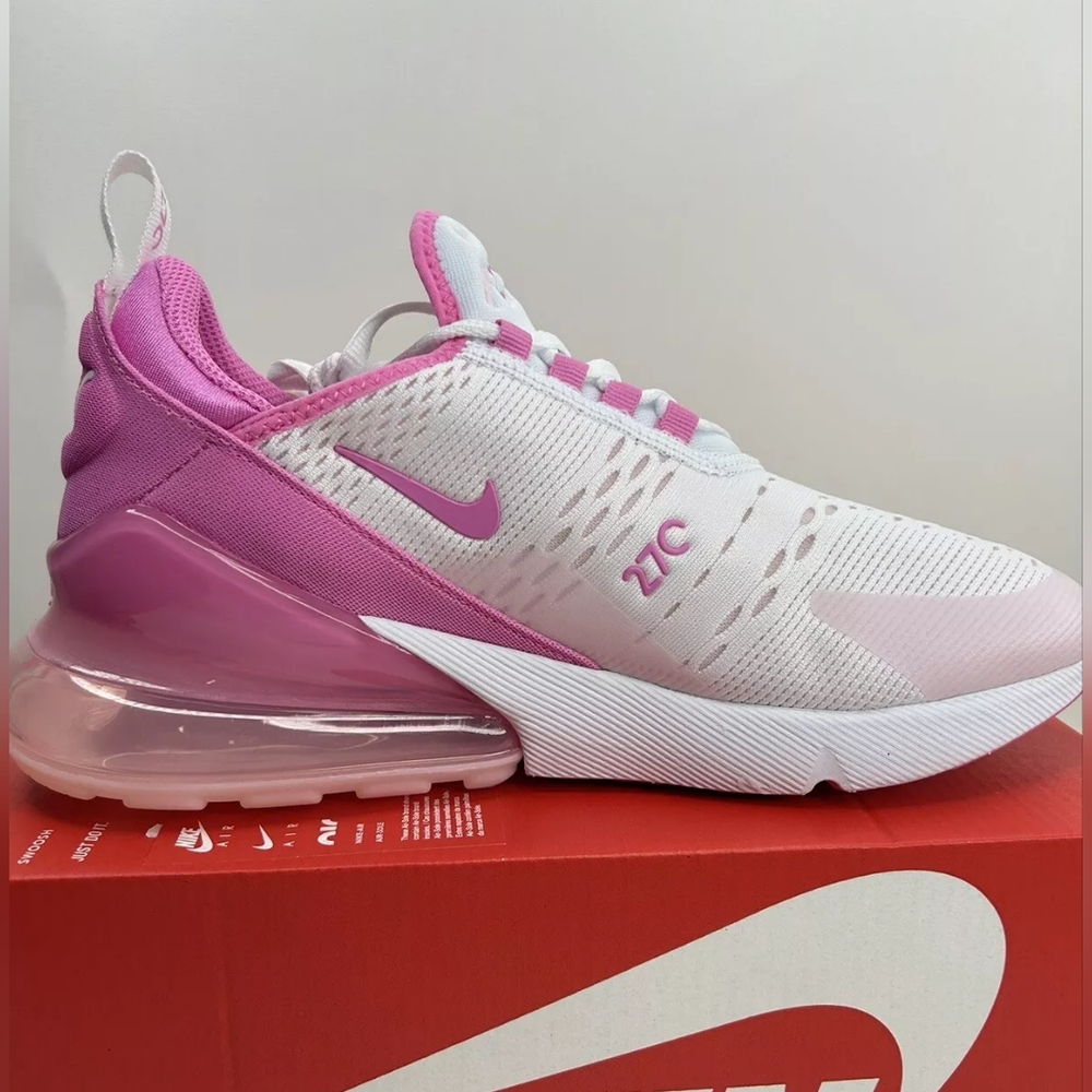 NIKE AIR MAX 270S PREMIUM WHITE-PINK WOMEN'S US SIZE 7.5 BRAND NEW IN BOX - Picture 2 of 10
